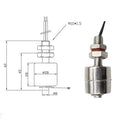 Liquid Water Level Sensor Stainless Steel Ball Float Switch Tank Pool