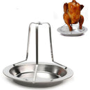 Barbecue Outdoor Chicken Duck Holder Rack Roast Stainless Steel Chicken  teyp