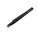 6pcs ESD 10-15 Safe Anti-static Stainless Steel Tweezers Maintenance Repair Hot