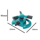 Home Green 360 Degree Automatic Rotating Nozzle Garden Lawn Spray Rocker Nozzle