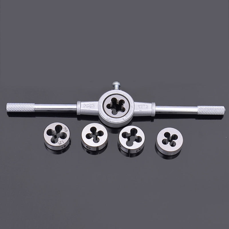 20pcs Metric Taps and Dies Set Screw Thread Tap Wrench Die Wrench Hand