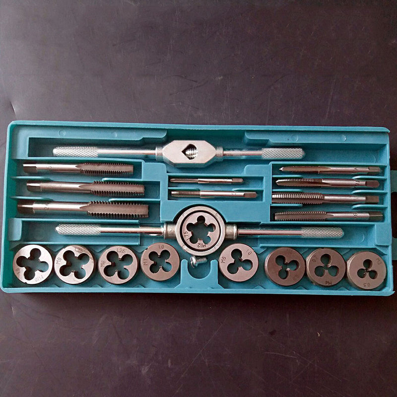 20 pcs Metric Hand Tap Set Screw Thread Plugs Reamer Taps Dies Wrench Tool Hot