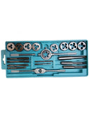 20pcs Metric Hand Adjustable Taps Dies Wrench Set Screw Thread Straight Taper