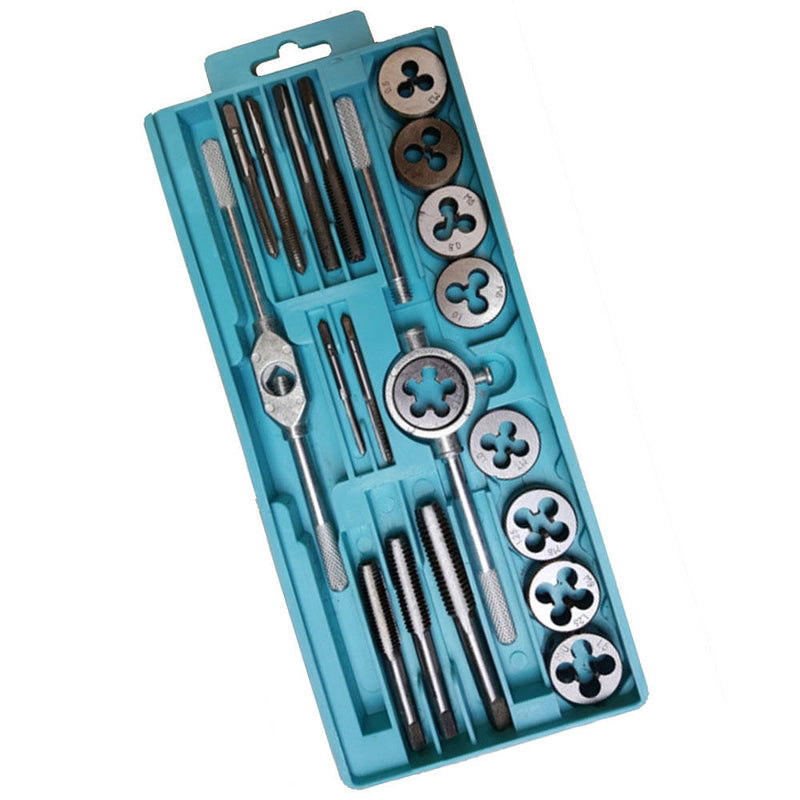 20 pcs Metric Hand Tap Set Screw Thread Plugs Reamer Taps Dies Wrench Tool Hot