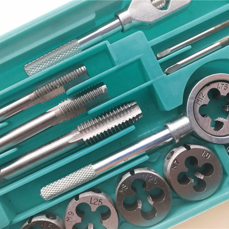 20 pcs Metric Hand Tap Set Screw Thread Plugs Reamer Taps Dies Wrench Tool Hot