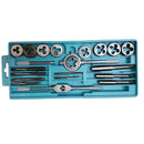 20pcs Metric Hand Adjustable Taps Dies Wrench Set Screw Thread Straight Taper