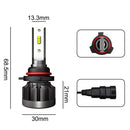 2pcs Car 9006 Combo LED Headlight 6000K High Low Beam Bulb kit Durable