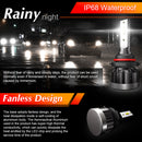 2pcs Car 9006 Combo LED Headlight 6000K High Low Beam Bulb kit Durable