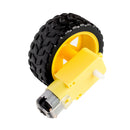 1set Intelligent Barrow Load Chassis Robot Tyre + DC Gear Motor Set Wheel