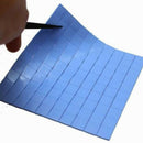 10mmx10mmx0.5mm PC GPU/CPU Cooler Heatsink Thermal Conductive Silicone Pad Mat