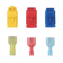 60Pcs 22-10AWG Fully Insulated Male Spade Terminals Connectors Kit zx v