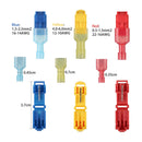 60Pcs 22-10AWG Splice Assorted Insulated Electrical Wiring Wire T-Tap Connectors