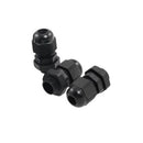 10Pcs PG7 IP68 Waterproof Connector Gland Black for 3-6.5mm Diameter Cable