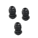 10Pcs PG7 Cable Gland Waterproof Joint Adjustable Black for 3mm-6.5mm Dia Wire