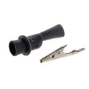 Test-Clip Clamp for Multimeter-Tester Probe 1-Black-1-Red Alligator