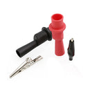Test-Clip Clamp for Multimeter-Tester Probe 1-Black-1-Red Alligator