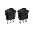 20x 4 color LED Light 12V Car Auto Boat Round Rocker ON/OFF TOGGLE SPST SWITCH
