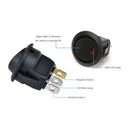 20 PCS LED Dot Light 12V Car Boat Auto Round ON/OFF Rocker Toggle SPST