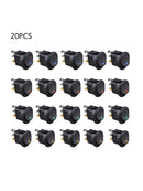 20x 4 color LED Light 12V Car Auto Boat Round Rocker ON/OFF TOGGLE SPST SWITCH