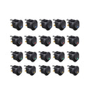 20 PCS LED Dot Light 12V Car Boat Auto Round ON/OFF Rocker Toggle SPST