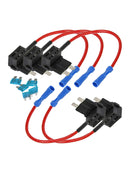 5 pcs Add Circuit ACU Piggy Back Tap Standard Blade Fuse Holder Medium Size Best