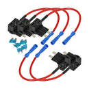 5PCS Add Circuit ACU Piggy Back Tap Standard Blade Fuse Holder 15A Medium Size