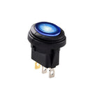 2X 12V 20A Waterproof Round On/Off Rocker Switch Car Auto Boat SPST Marine Blue