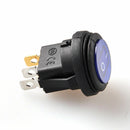 2X 12V 20A Waterproof Round On/Off Rocker Switch Car Auto Boat SPST Marine Blue