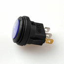 2X 12V 20A Waterproof Round On/Off Rocker Switch Car Auto Boat SPST Marine Blue
