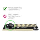 New M.2 NVMe SSD NGFF TO PCIE 3.0 X16 Adapter M Key Interface Card Full Speed