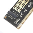 New M.2 NVMe SSD NGFF TO PCIE 3.0 X16 Adapter M Key Interface Card Full Speed