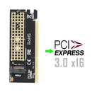 New M.2 NVMe SSD NGFF TO PCIE 3.0 X16 Adapter M Key Interface Card Full Speed