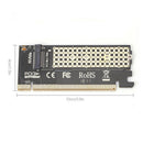 New M.2 NVMe SSD NGFF TO PCIE 3.0 X16 Adapter M Key Interface Card Full Speed