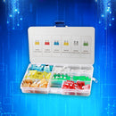 120 pcs 12V Standard Blade Car Fuses Fuse 5A~30A Assorted Set + 1pc Puller Best