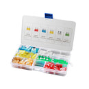 120pcs 12V Standard Blade Car Fuses Fuse 5A~30A Assorted Set + 1pc Puller Kit