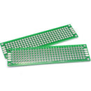 15pcs 2x8cm Double Side Protoboard Circuit Tinned Universal Prototype PCB Board