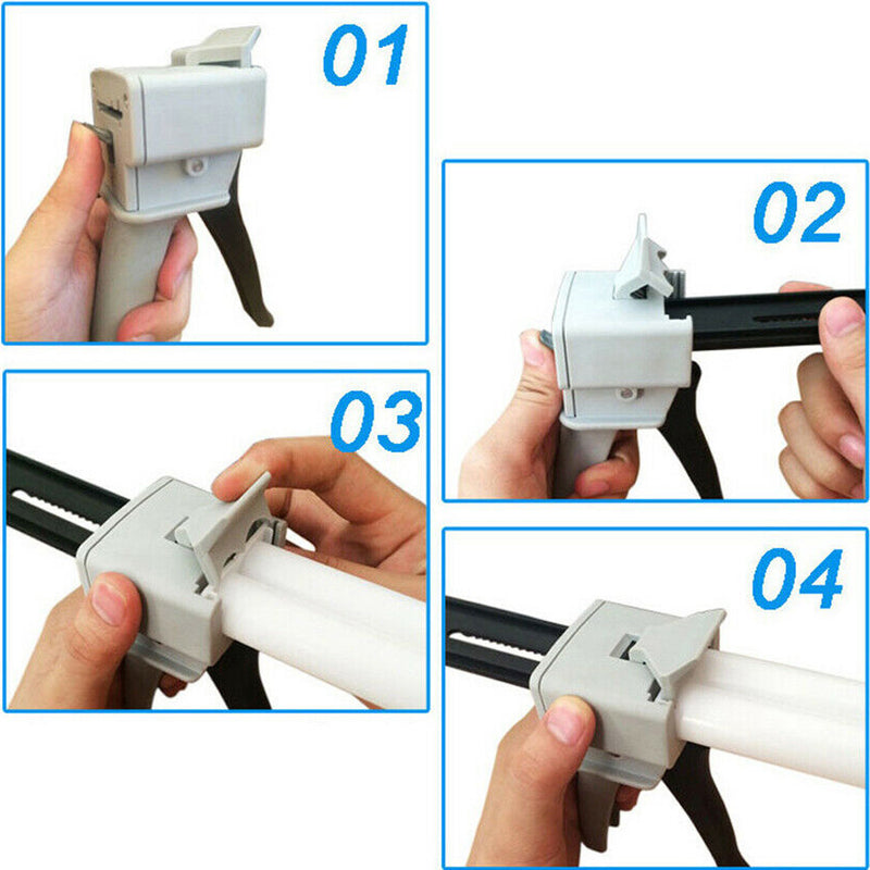 1x 1:1 2:1 Ratio Dental Impression Mixing Dispenser Dispensing Caulking 50ml New