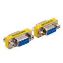 4X DB9 D-Sub 9pin Connectors Mini Gender Changer Adapter RS232 Serial Connect