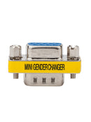 4X DB9 D-Sub 9pin Connectors Mini Gender Changer Adapter RS232 Serial Connect