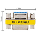 4X DB9 D-Sub 9pin Connectors Mini Gender Changer Adapter RS232 Serial Connect