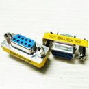 4X DB9 D-Sub 9pin Connectors Mini Gender Changer Adapter RS232 Serial Connect