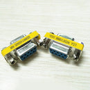 4X DB9 D-Sub 9pin Connectors Mini Gender Changer Adapter RS232 Serial Connect