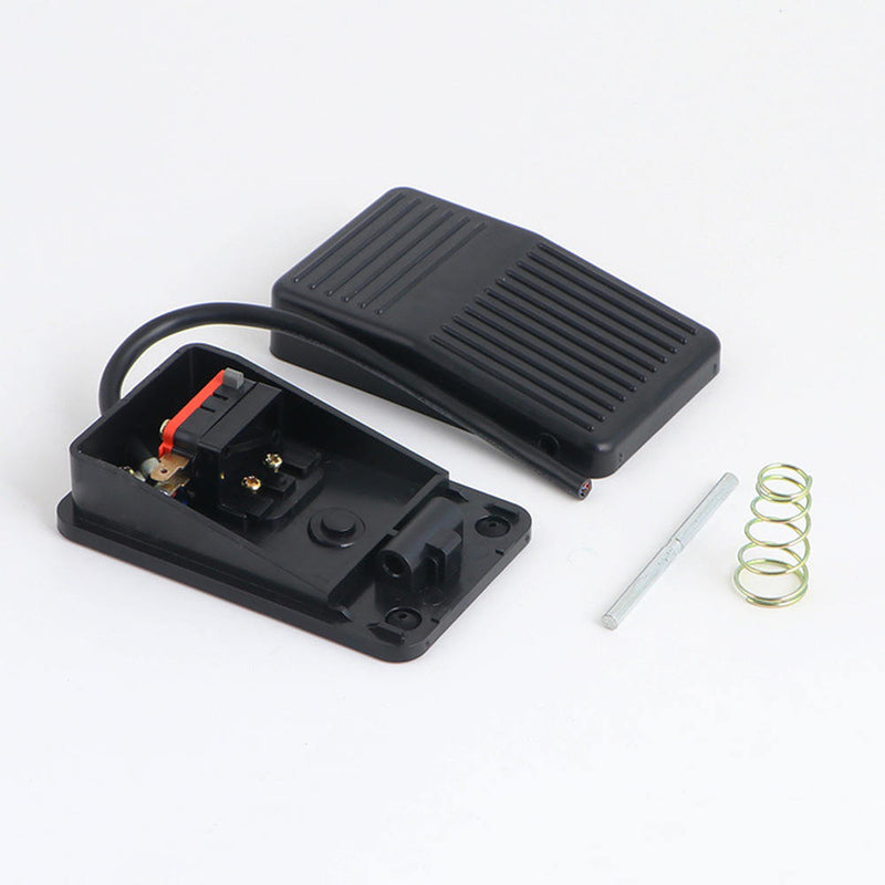 1 x AC 220V Heavy Duty Metal Momentary Electric Power Antislip Foot Pedal Switch