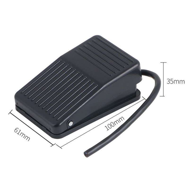 1 x AC 220V Heavy Duty Metal Momentary Electric Power Antislip Foot Pedal Switch