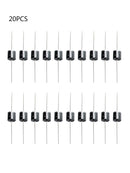 20pcs Lot Black 1000V 10A Test Axial Rectifier Diodes Business Industrial Parts