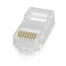 100pcs CAT6 Shielded EZ RJ45 Pass Through Modular Plug Cable Connector End New q