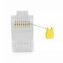 100pcs CAT6 Shielded EZ RJ45 Pass Through Modular Plug Cable Connector End New q