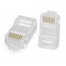 100pcs CAT6 Shielded EZ RJ45 Pass Through Modular Plug Cable Connector End New q