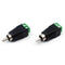 4pcs Electronic Speaker Wire Cable to Audio Male RCA Connector Adapter Plug New