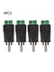 4pcs Electronic Speaker Wire Cable to Audio Male RCA Connector Adapter Plug New